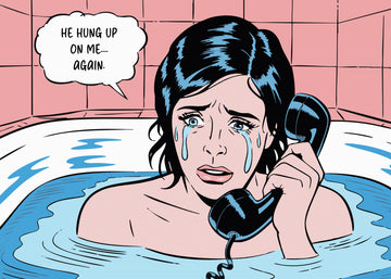 Crying In Bathtub | Canvas
