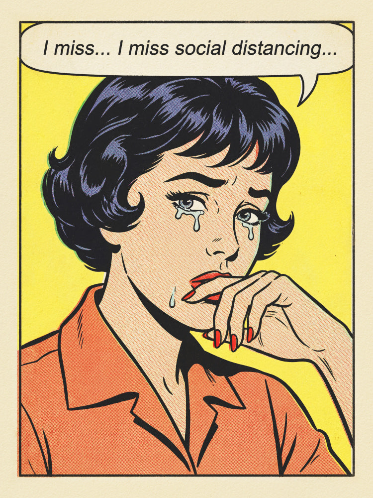 Social Distancing Tears | Canvas