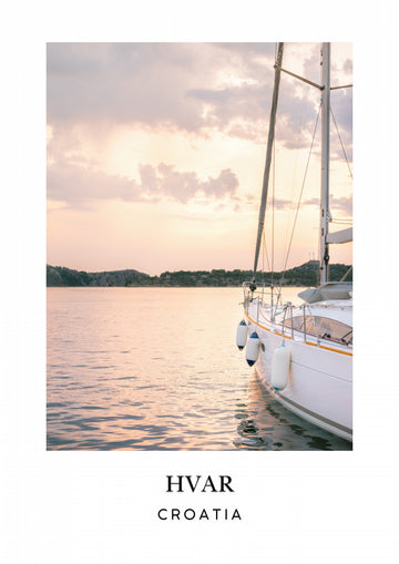 Hvar Croatia travel poster | Poster
