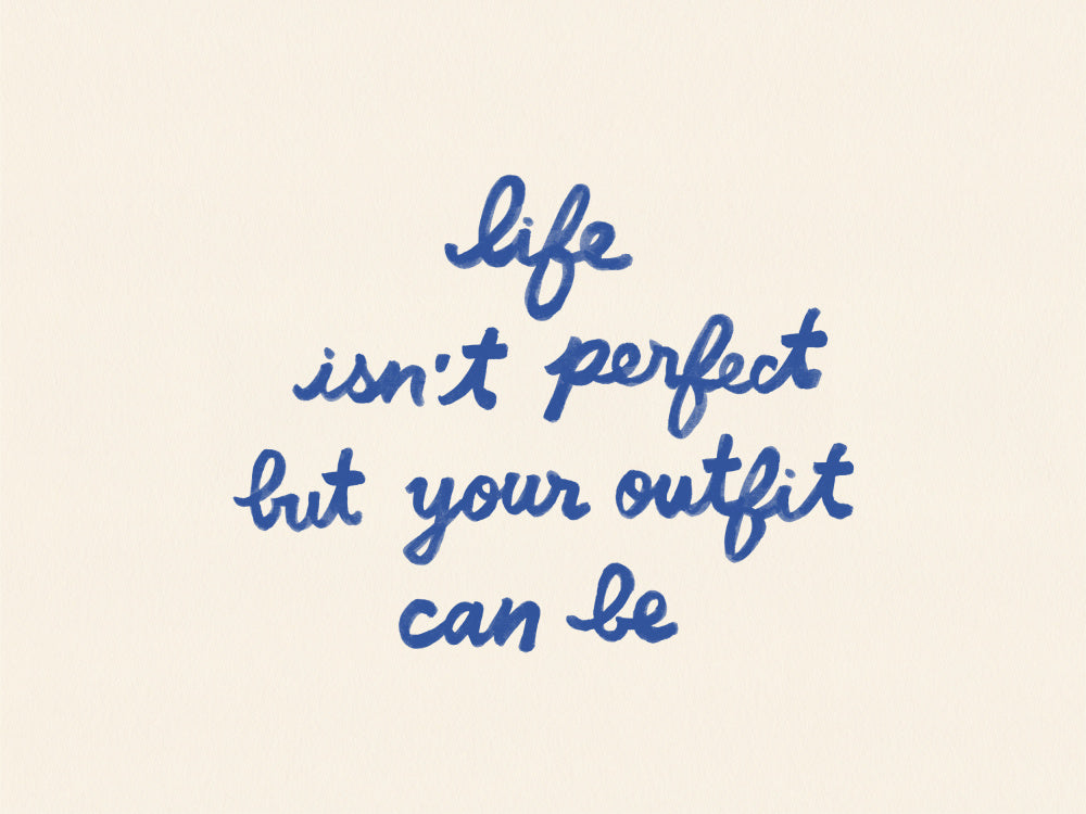 Outfit Perfection Quote | Canvas