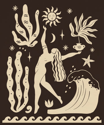 Celestial Ocean Dancer | Canvas