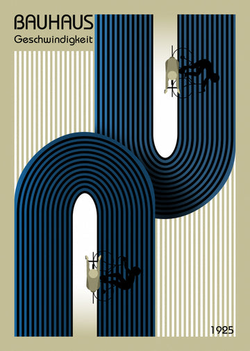 Bauhaus Speed Cyclists | Canvas