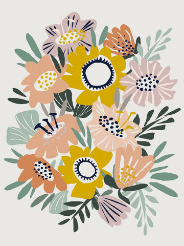 Modern Floral Bouquet | Canvas