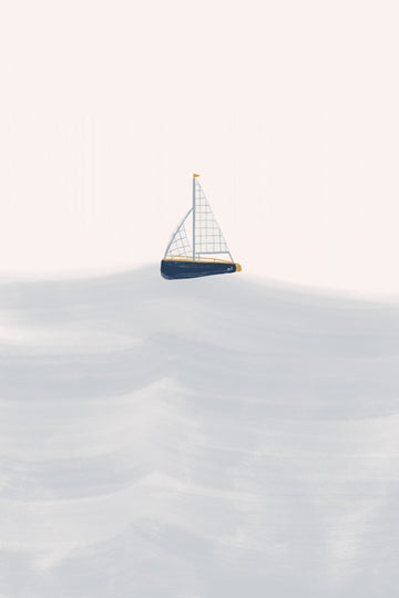 Serene Sailboat Waters | Canvas