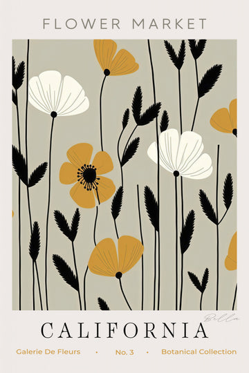 Modern Floral Field | Poster