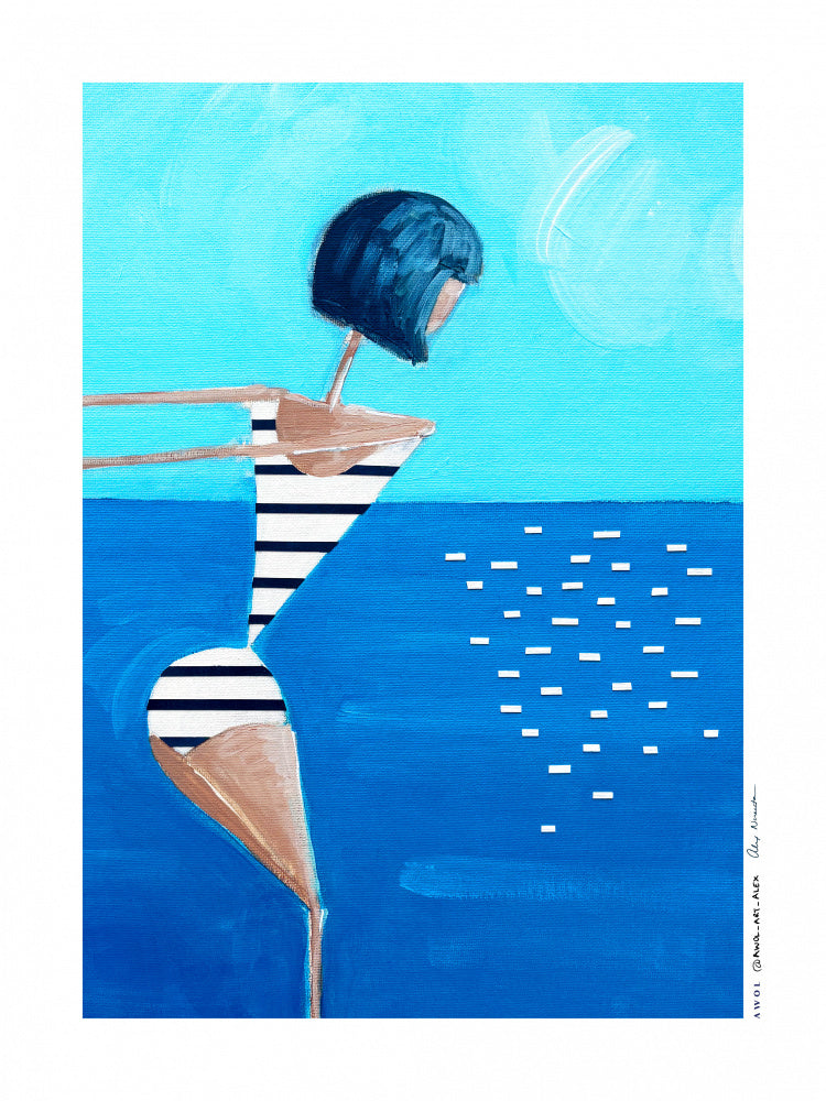 DIVING WOMAN | Canvas