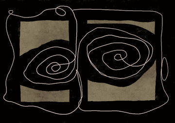 Dark Abstract Spirals | Canvas