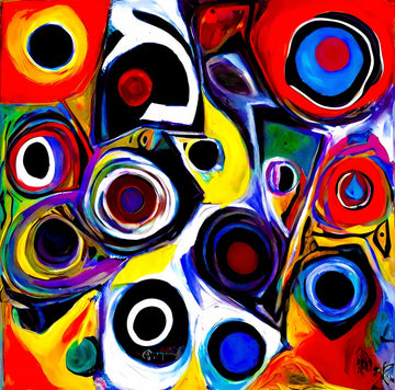 Vibrant Abstract Circles | Canvas