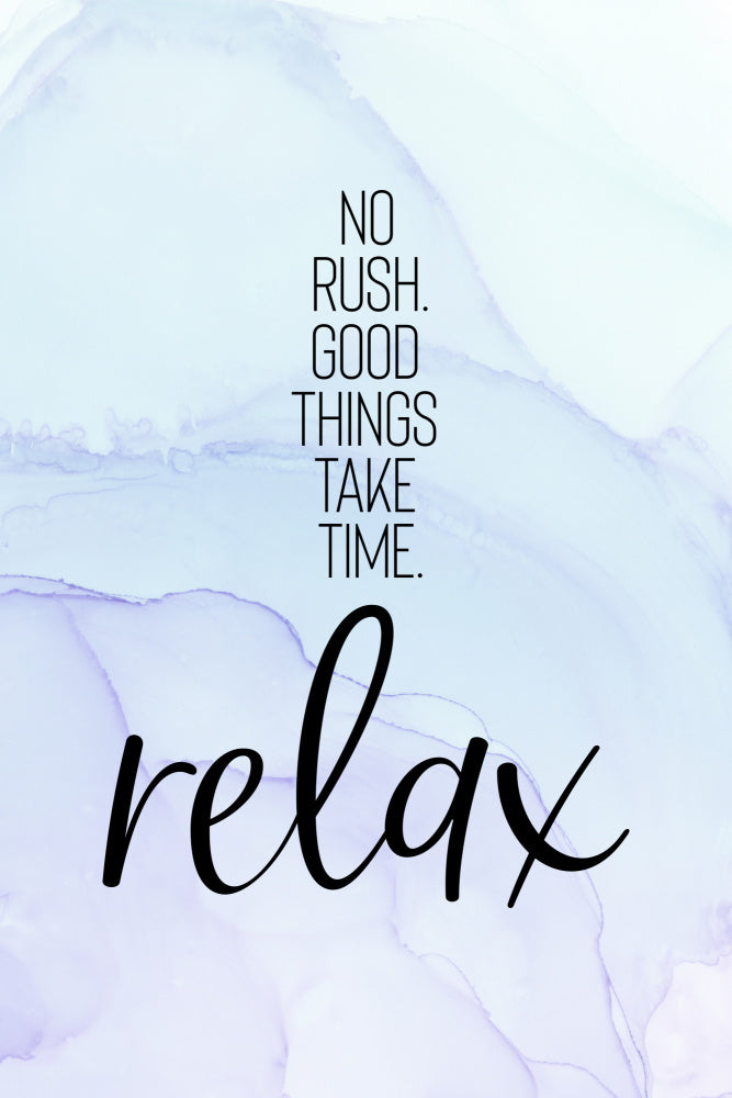 Serene Relaxation Quote | Canvas