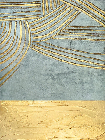 Textured Gold Waves | Poster