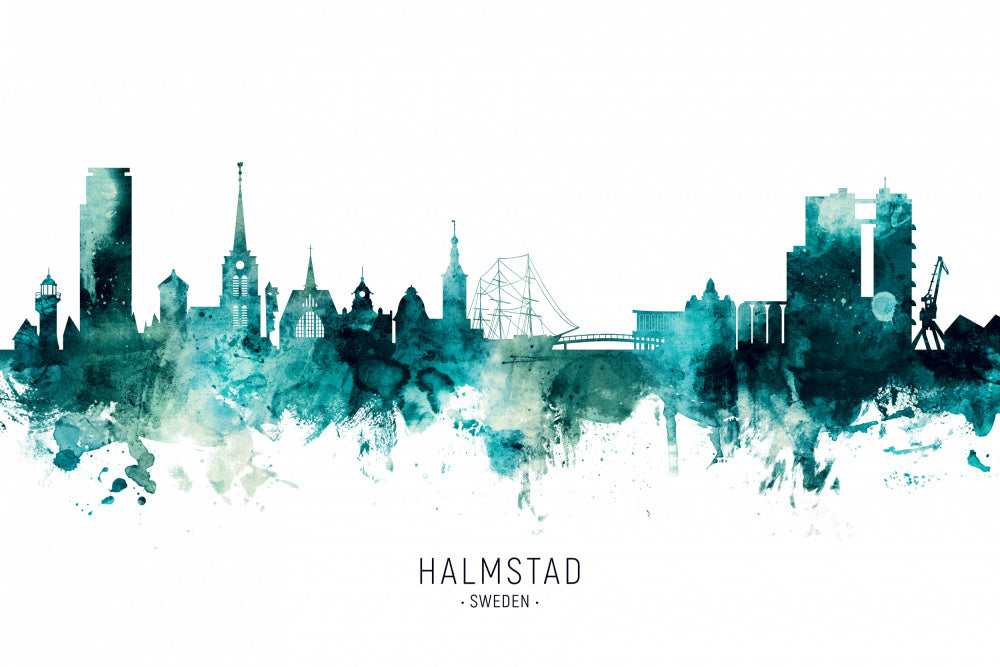 Halmstad Sweden Skyline | Poster