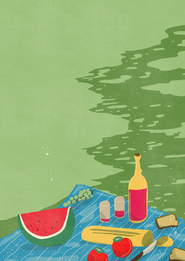 Riverside Picnic Scene | Poster