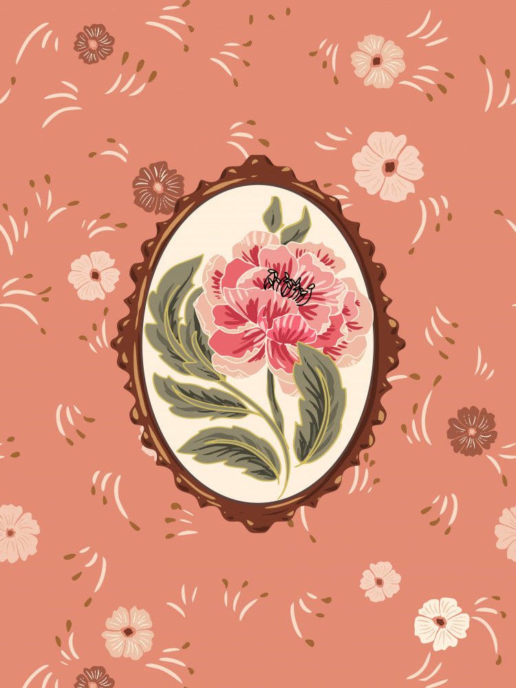 Vintage Peony Vignette | Canvas