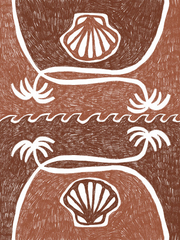 Tropical Beach Scallops | Poster