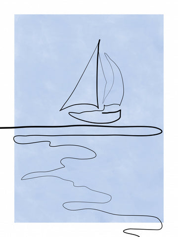 Serene Sailboat Horizon | Canvas