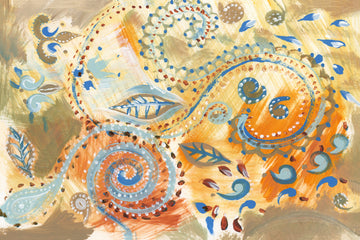 Vibrant Bohemian Paisley Swirls | Poster