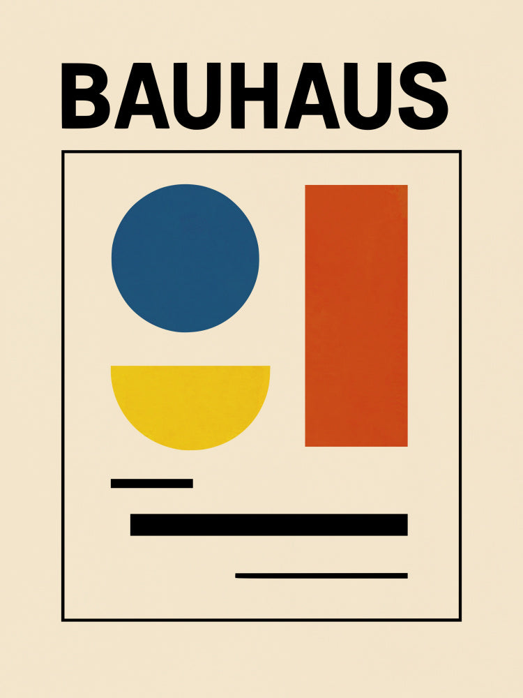 Bauhaus Geometric Shapes | Canvas