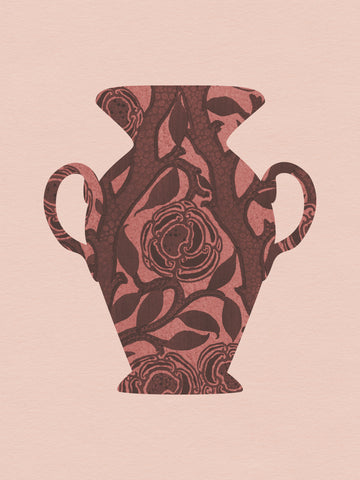 Rose Patterned Vase | Canvas