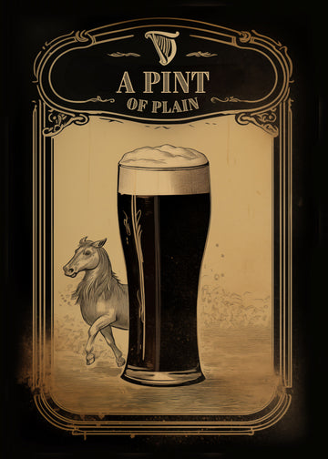 Irish Stout and Horse | Poster