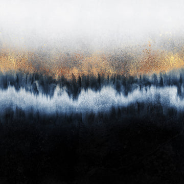Golden Indigo Flow | Poster