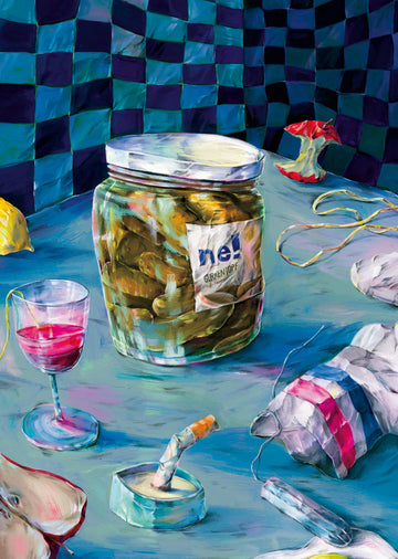 Messy Kitchen Table Still Life | Poster