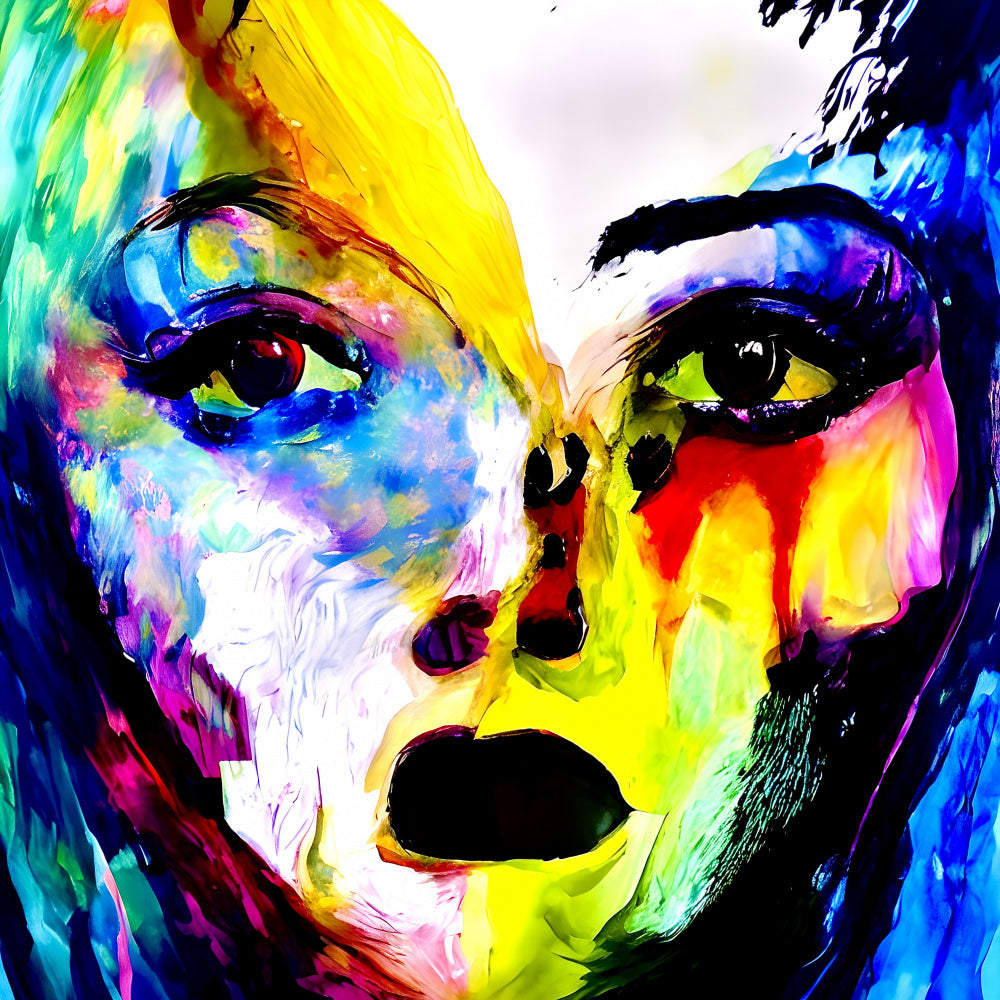 Vibrant Abstract Portrait | Canvas