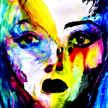 Vibrant Abstract Portrait | Canvas
