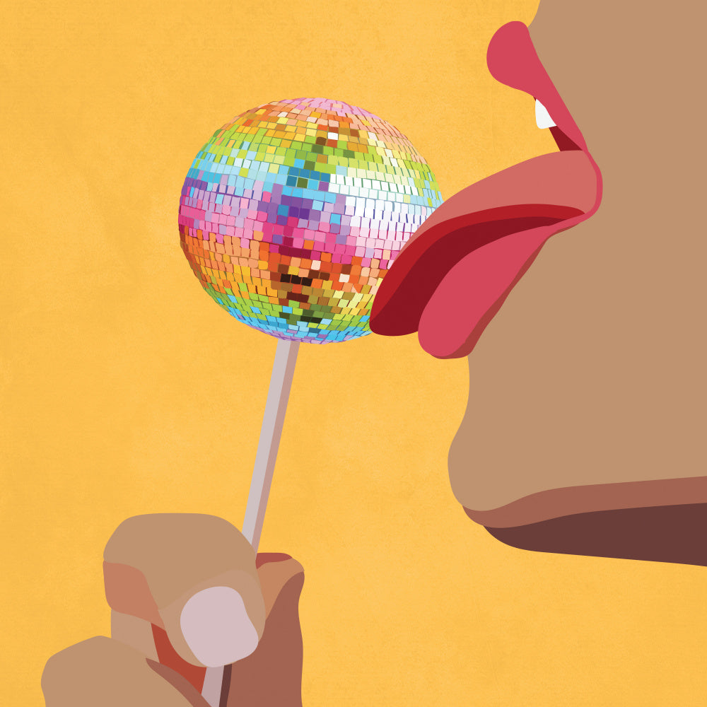 Licking Disco Lollipop | Poster