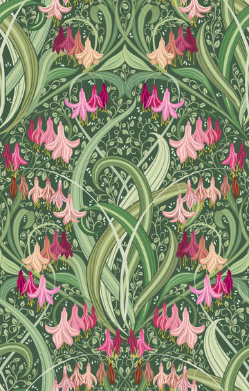 Art Nouveau Floral Pattern | Canvas