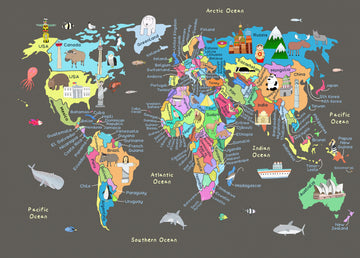 Colorful World Map | Poster
