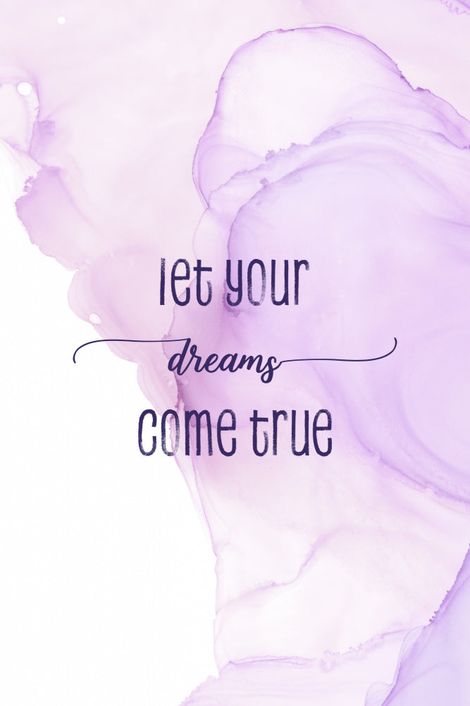 Purple Dreams Quote | Poster