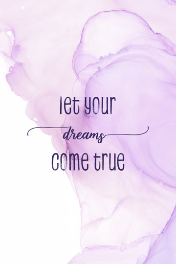 Purple Dreams Quote | Poster