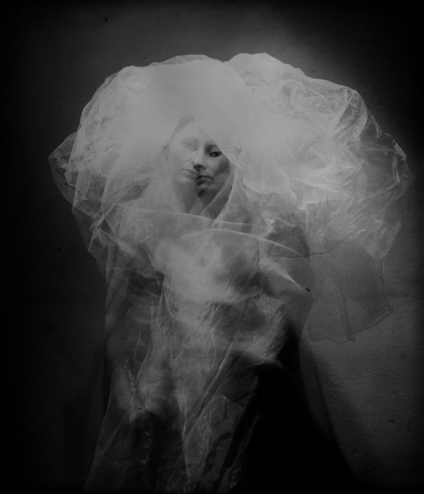 Veiled Ethereal Woman | Canvas