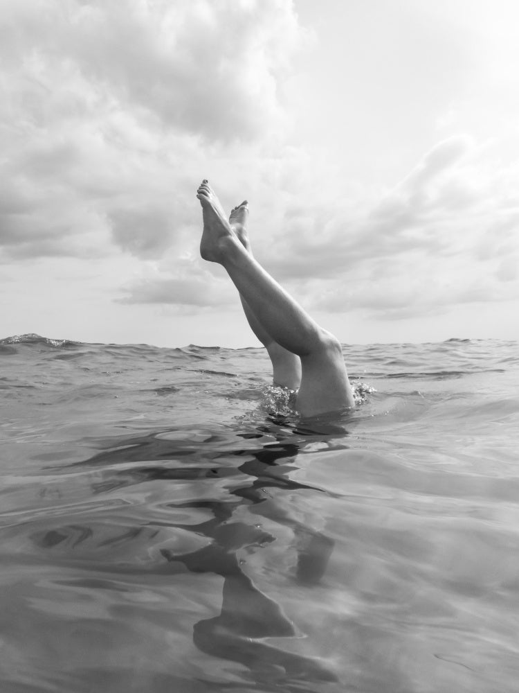 Graceful Legs Ocean Dip | Poster