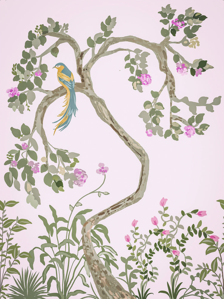 Chinoiserie Bird Blossoms | Canvas