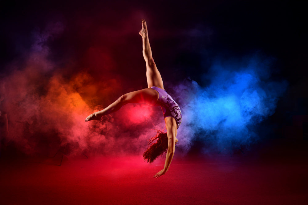 Dynamic Gymnast Leap | Poster