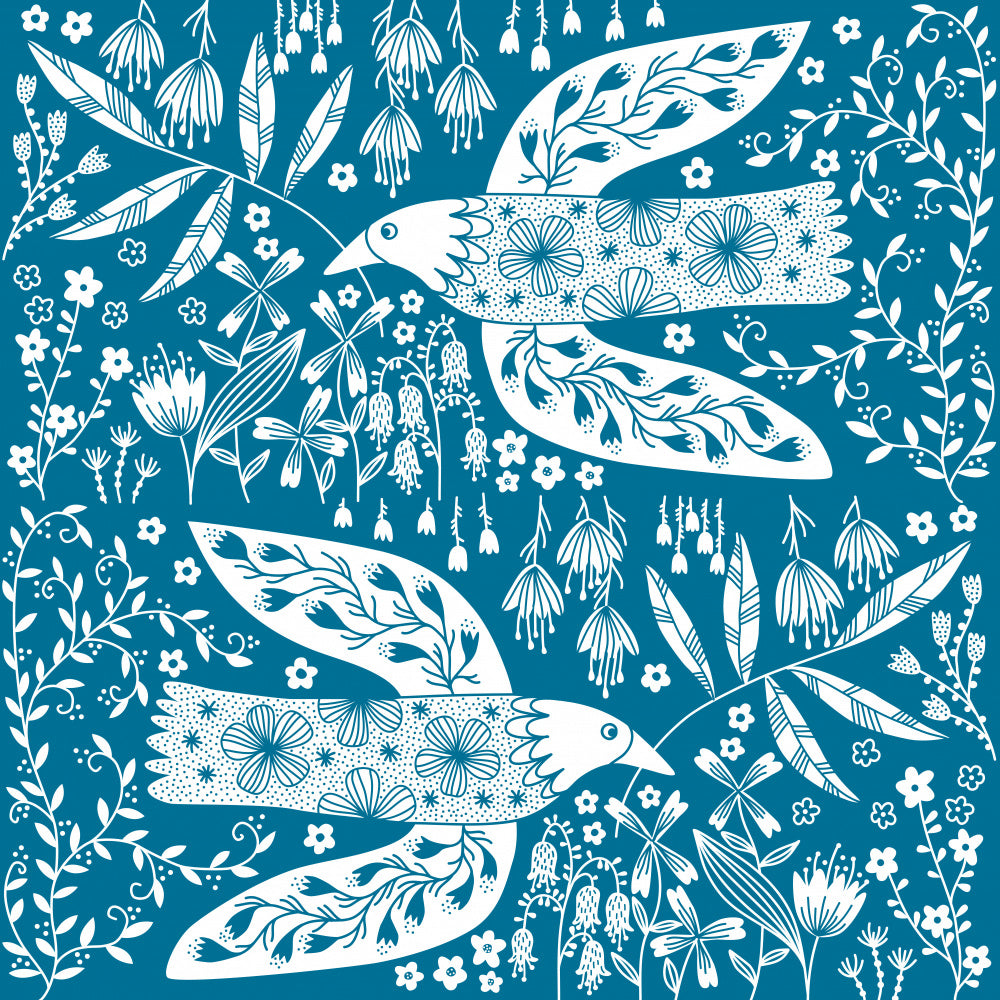 Peaceful Floral Flight | Canvas