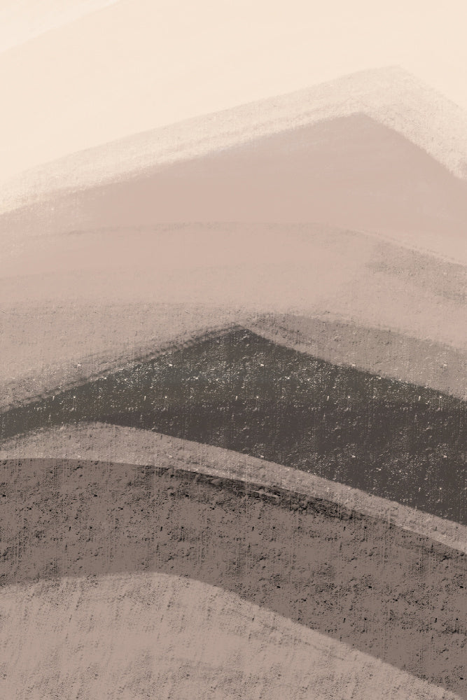 Muted Mountain Abstract | Canvas