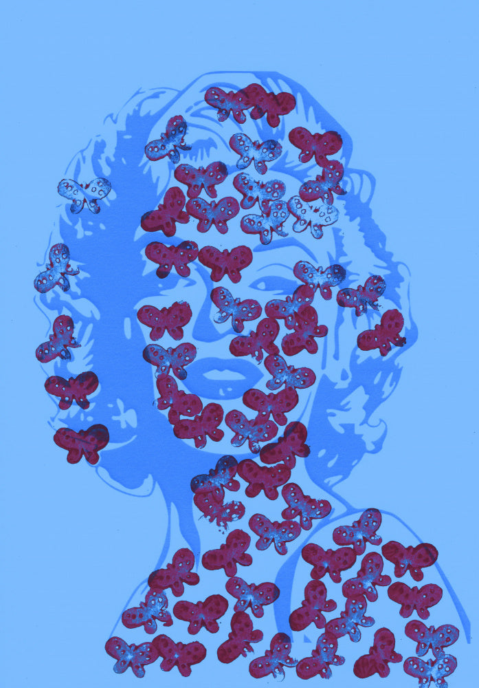 Blue Marilyn Butterflies | Canvas