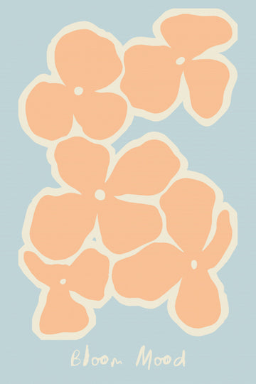 Peach Bloom Mood | Canvas