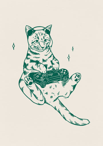 Gamer Cat Chill | Poster