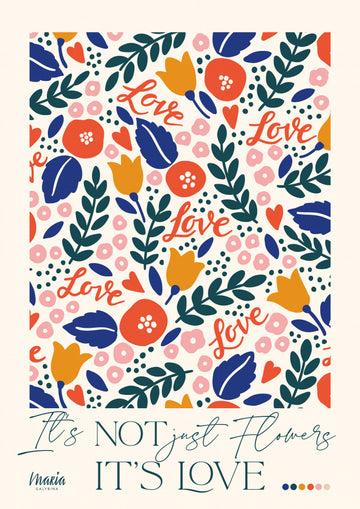 Floral Love Pattern | Canvas
