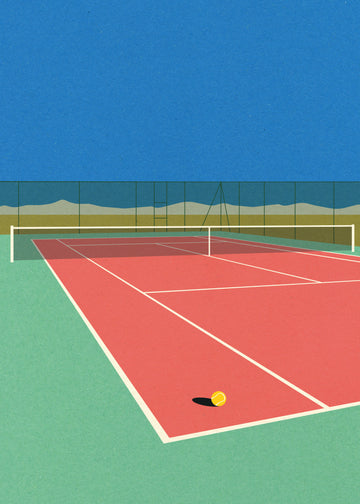 Tennis Court In the Desert | Canvas