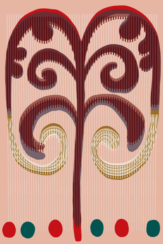Stylized Botanical Swirls | Poster