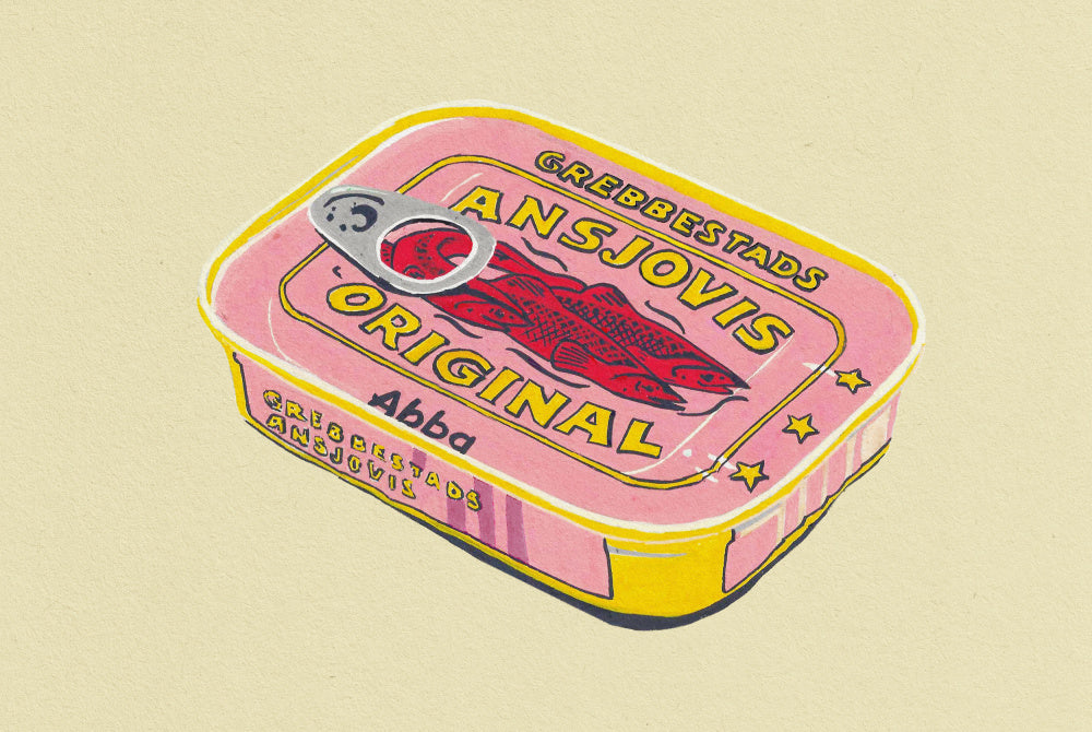 Retro Pink Fish Tin | Poster