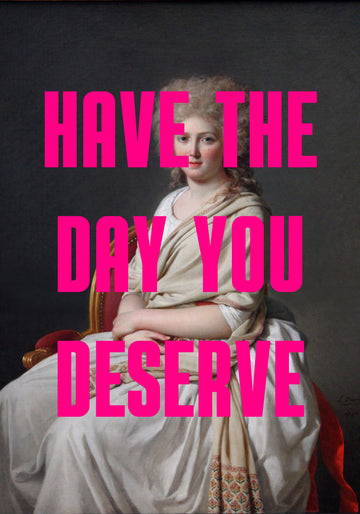 Sassy Pink Text Portrait | Canvas