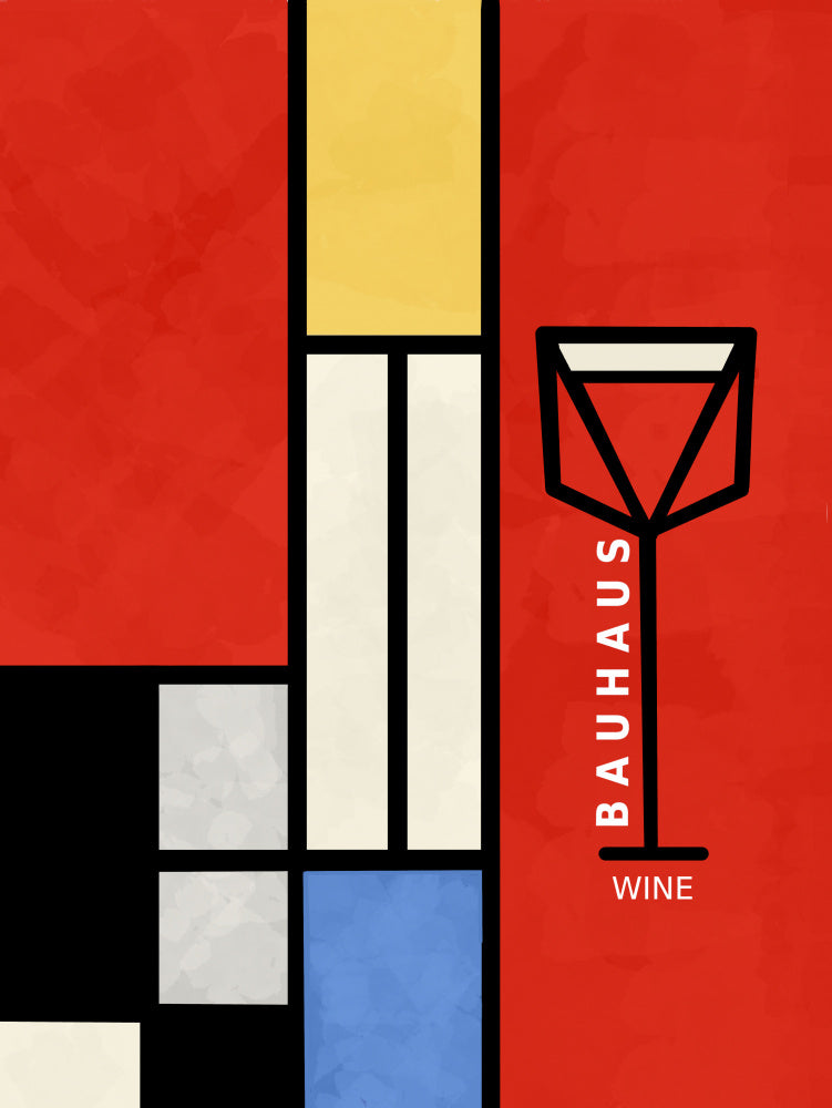 Modern Geometric Wine | Canvas