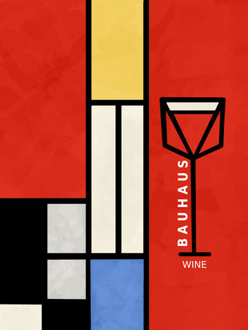Modern Geometric Wine | Canvas