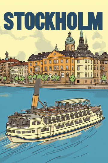 Stockholm Steamboat Journey | Canvas