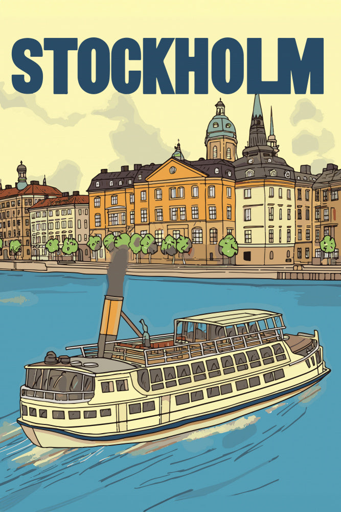 Stockholm Steamboat Journey | Poster